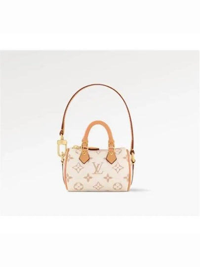 Micro Speedy Bag Charm Gold Beige - LOUIS VUITTON - BALAAN 2