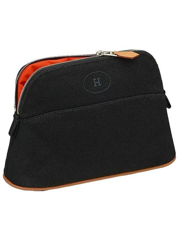 Bolide Fabric Small Pouch Bag Noir - HERMES - BALAAN 1