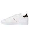 Stitched Leather Low Top Sneakers White - KITON - BALAAN 3