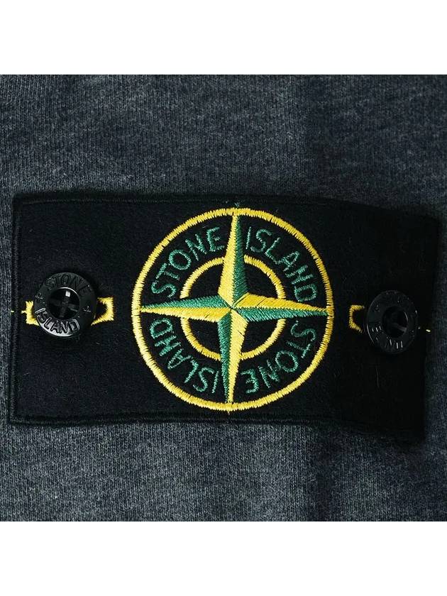 Compass Patch Cotton Sweatshirt Grey - STONE ISLAND - BALAAN 5