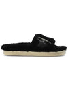 Leather Star Shearling Full Star Slippers Black - GOLDEN GOOSE - BALAAN 3