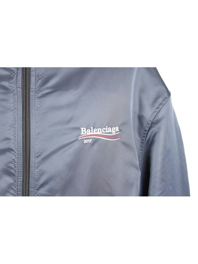 Wave Logo 2017 Bomber Jacket Blue 50 - BALENCIAGA - BALAAN 5