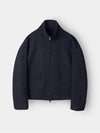 Semi overfit two way high neck full zip up knit navy - INDUST - BALAAN 9