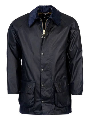 Men's Beaufort Wax Jacket Navy - BARBOUR - BALAAN 1