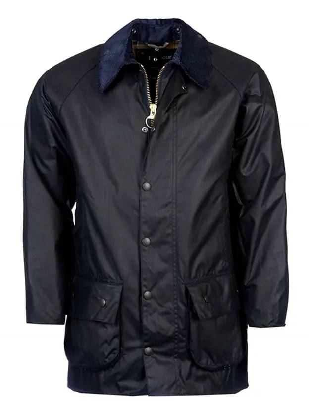 Men's Beaufort Wax Jacket Navy - BARBOUR - BALAAN 1