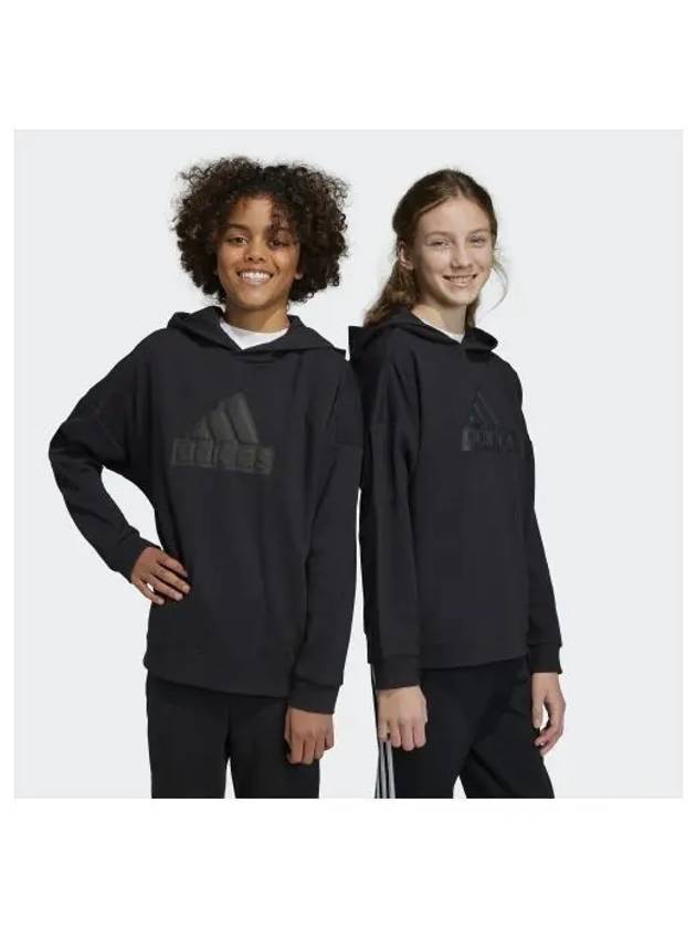 adidas KIDS Future Icon Logo Hooded Sweatshirt HR6301 - ADIDAS - BALAAN 1