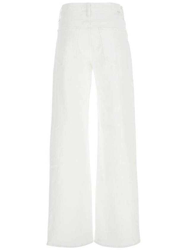 'The Dodger Sneak' White Five Pocket Jeans In Cotton Woman - MOTHER - BALAAN 2