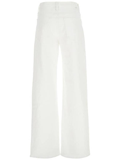 'The Dodger Sneak' White Five Pocket Jeans In Cotton Woman - MOTHER - BALAAN 2