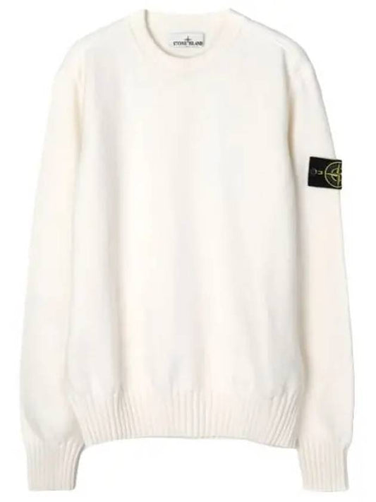 Winter cotton crew neck knit loose fit men - STONE ISLAND - BALAAN 1