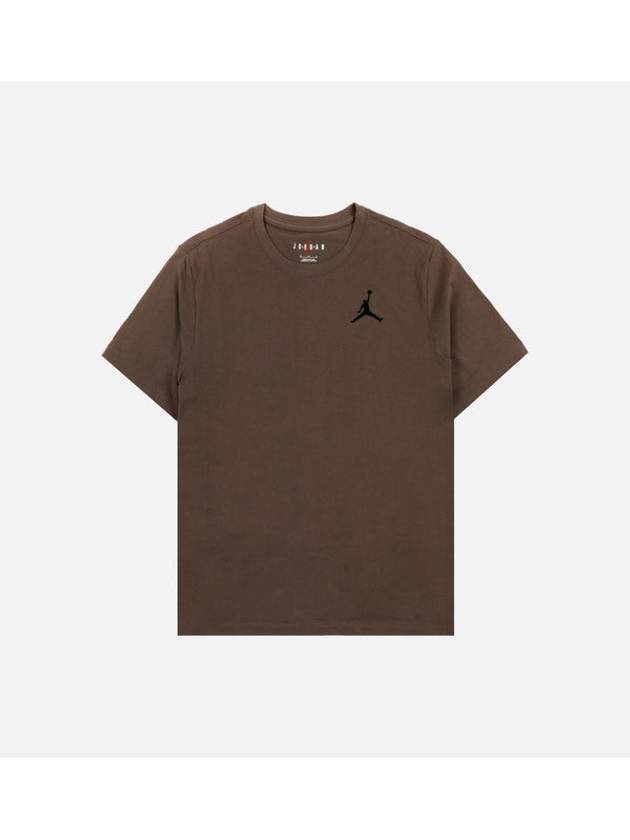 Jordan Jumpman Crew Neck Short Sleeve T Shirt Brown - NIKE - BALAAN 1