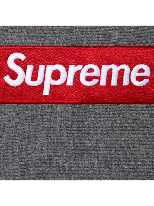 Box Logo Hood Sweatshirt Charcoal - SUPREME - BALAAN 2