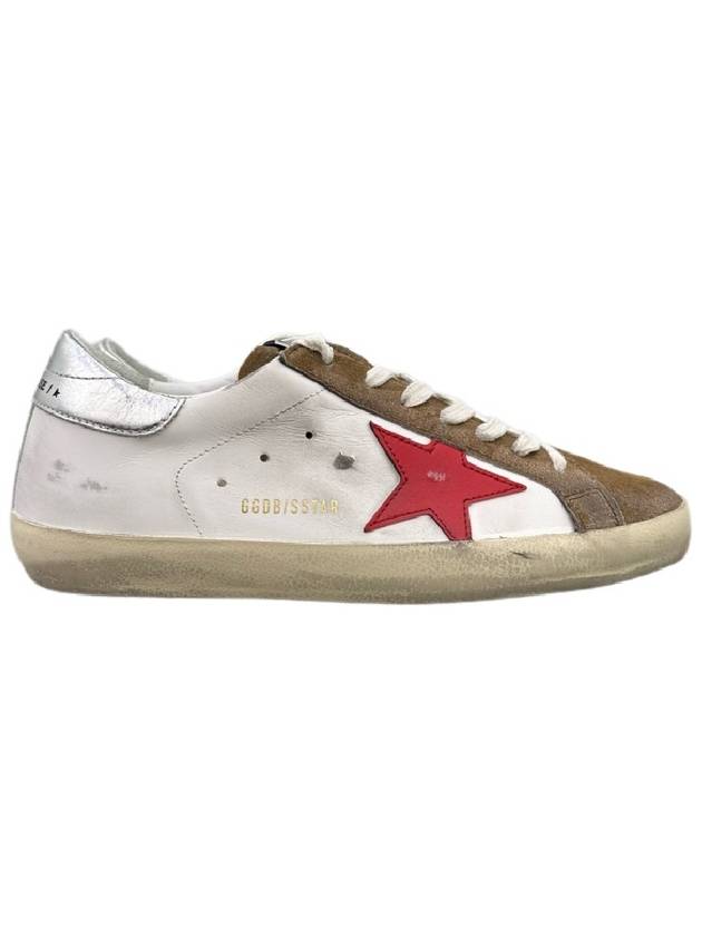 Superstar Low Top Sneakers Red Silver Brown White - GOLDEN GOOSE - BALAAN 3