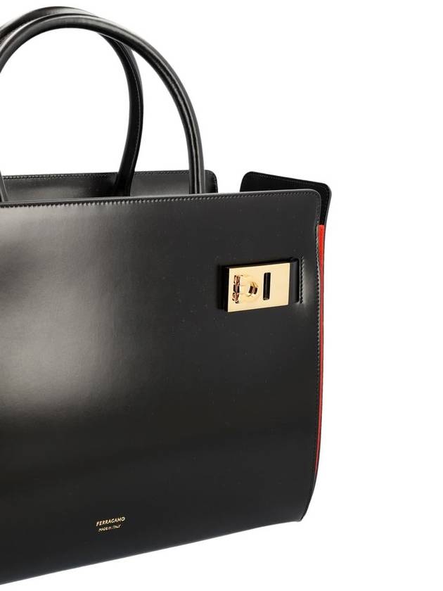 Salvatore bag 213983 0766772 NERO BLACK RED - SALVATORE FERRAGAMO - BALAAN 5