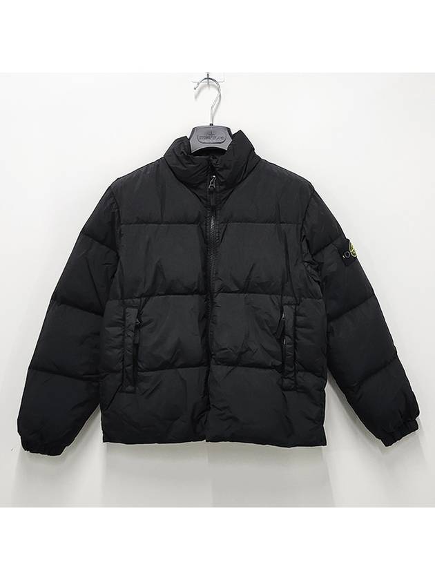 Kids Waffen Patch Crinkle Wraps Down Padded Jacket 10 12 Black 791640823 V0029 - STONE ISLAND - BALAAN 2