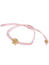 Gold Medusa Cotton Bracelet Pink - VERSACE - BALAAN 3