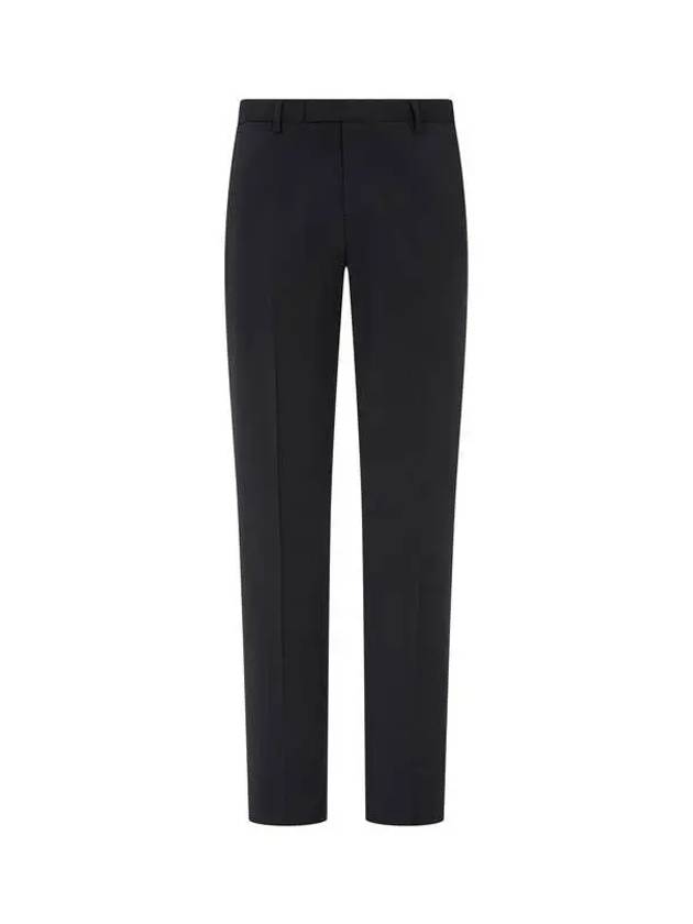 Men s Straight Wool Criss Pants Black 270977 - EMPORIO ARMANI - BALAAN 1