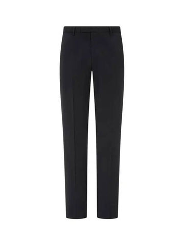 Men s Straight Wool Criss Pants Black 270977 - EMPORIO ARMANI - BALAAN 1