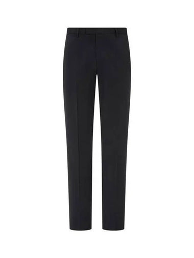 Men s Straight Wool Criss Pants Black 270977 - EMPORIO ARMANI - BALAAN 1