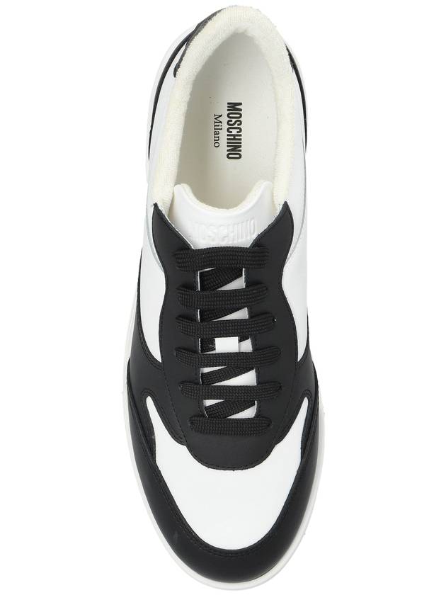 Moschino Leather Sneakers, Men's, White - MOSCHINO - BALAAN 6