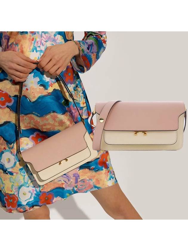 Trunk Color Block Shoulder Bag Pink - MARNI - BALAAN 3