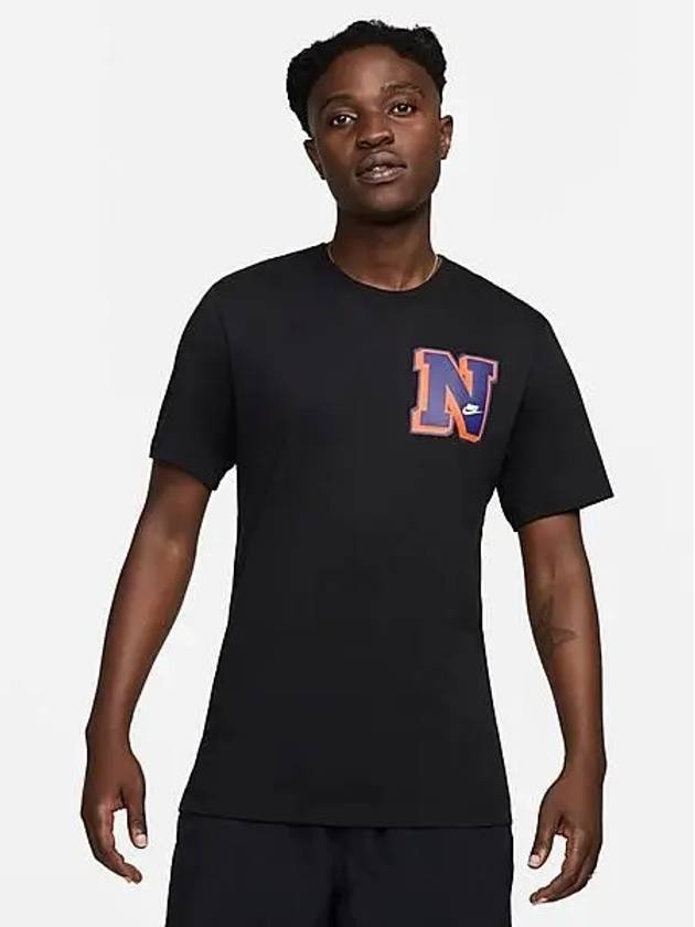 Sportswear Logo Print Short Sleeve T-Shirt Black - NIKE - BALAAN 1