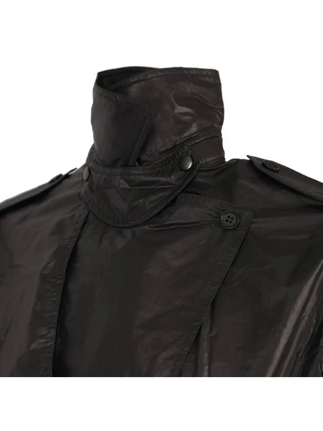 Women's Edge EDGE Belted Trench Coat Black - ISABEL MARANT - BALAAN.