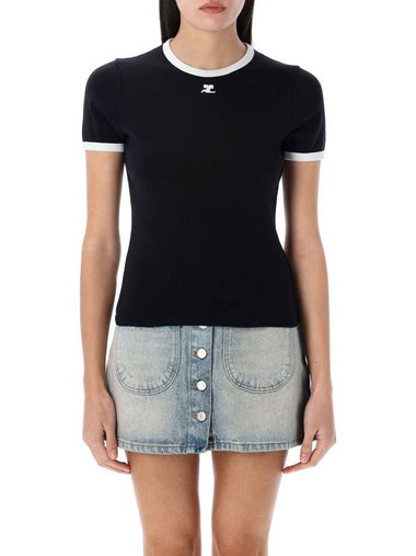 Contrast t-shirt - COURREGES - BALAAN 1