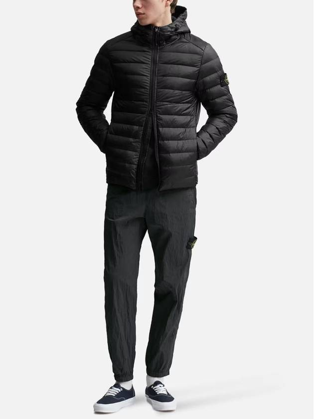 Loom Woven Chamber Down Padded Jacket Black - STONE ISLAND - BALAAN 8