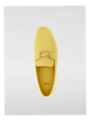 Baguette Leather Driving Shoes Yellow - FENDI - BALAAN 5