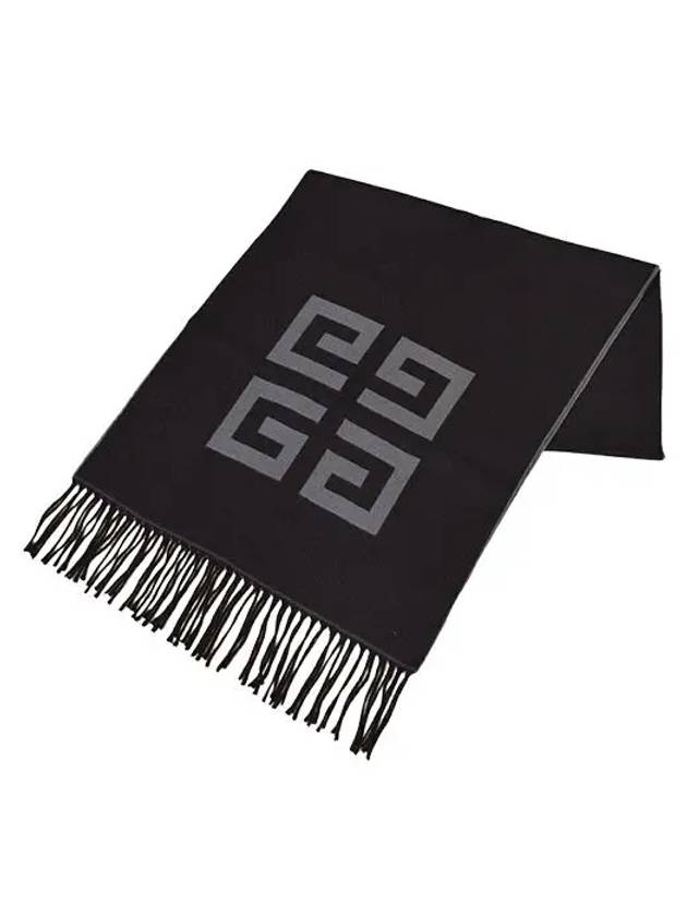 4G two tone logo virgin wool muffler black GV4518 J4796 gift package - GIVENCHY - BALAAN 2