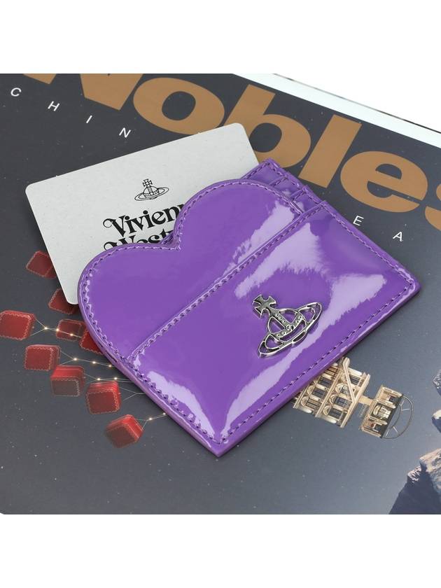 Saffiano Heart Card Wallet 51120006U L001O J401 - VIVIENNE WESTWOOD - BALAAN 1