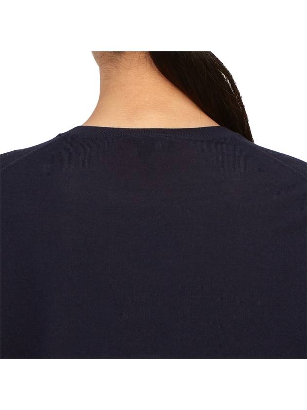 Regal Wool Crew Neck Knit Top Navy - THEORY - BALAAN 8