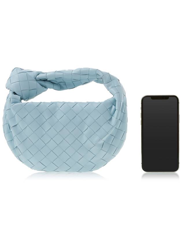 Jodie Intrecciato Small Tote Bag Teal Washed - BOTTEGA VENETA - BALAAN 7