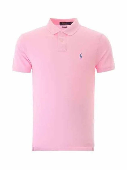 Men's Slim Fit PK Shirt Pink - POLO RALPH LAUREN - BALAAN.