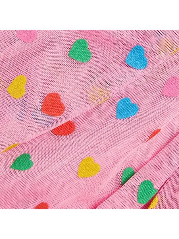 Kids Heart Pattern Skirt Pink TT7B41 Z1308 547MC - STELLA MCCARTNEY - BALAAN 4