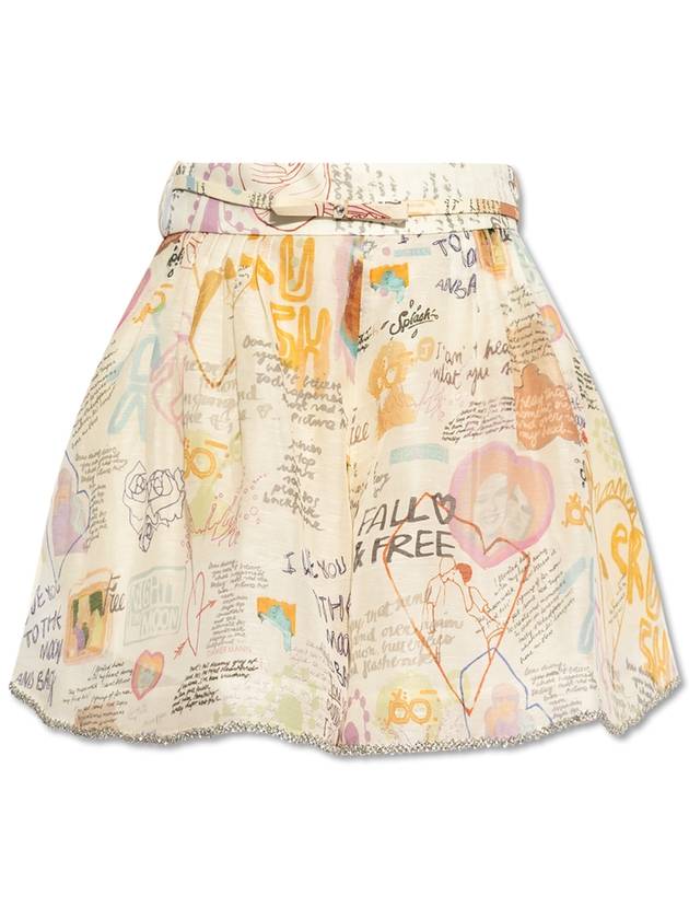 Zimmermann Shorts With Shimmering Crystals, Women's, Multicolour - ZIMMERMANN - BALAAN 1