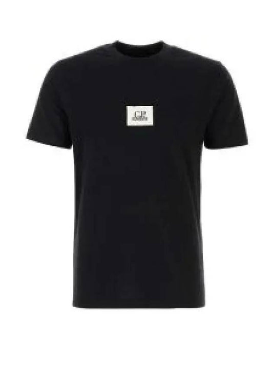 30/1 Jersey Logo Short Sleeve T-Shirt Black - CP COMPANY - BALAAN 2