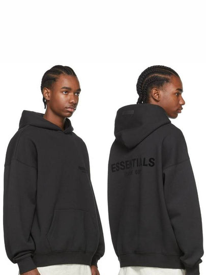 Men's Logo Pullover Hoodie Black - FEAR OF GOD ESSENTIALS - BALAAN 2