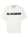 Logo T-Shirt Porcelain - JIL SANDER - BALAAN 2