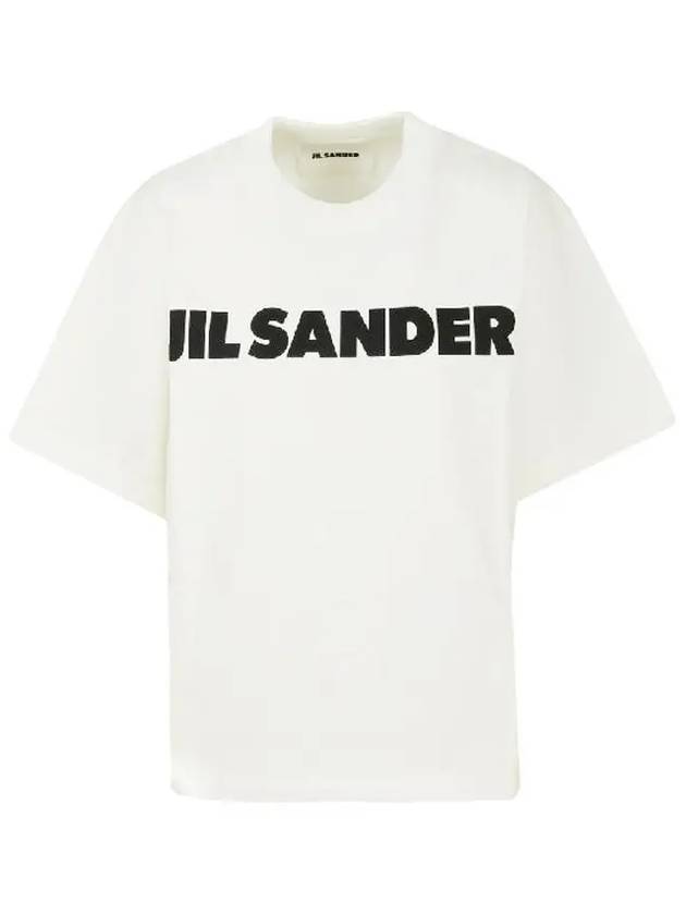 Logo T-Shirt Porcelain - JIL SANDER - BALAAN 3