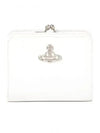 Re-Vegan Gold Logo Half Wallet White - VIVIENNE WESTWOOD - BALAAN 2