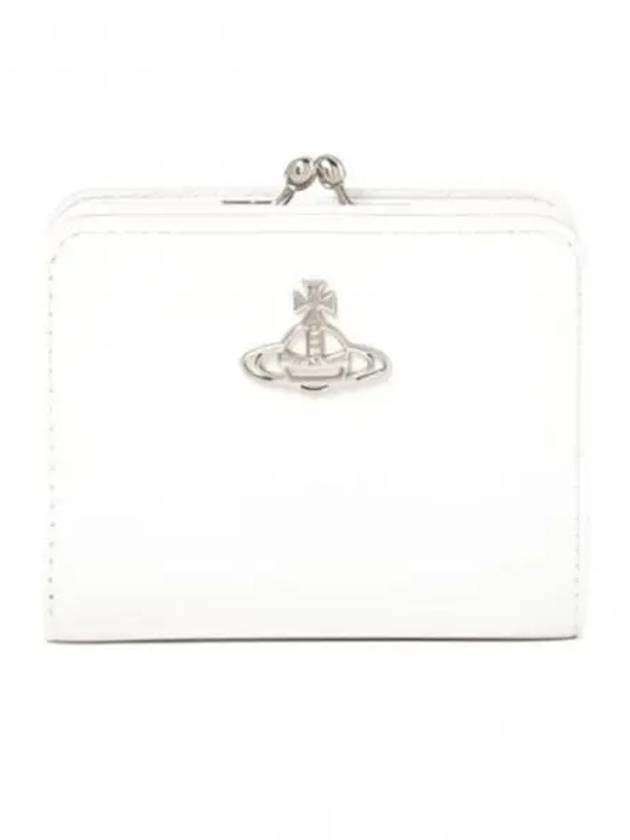 Re-Vegan Gold Logo Half Wallet White - VIVIENNE WESTWOOD - BALAAN 2