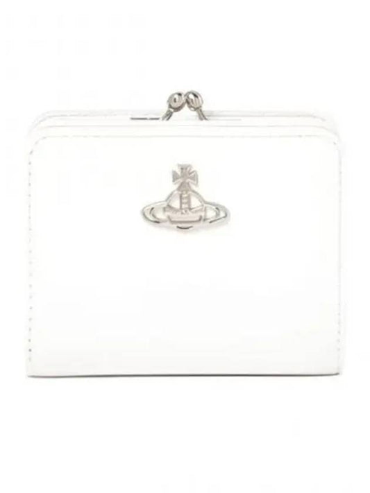 Re-Vegan Gold Logo Half Wallet White - VIVIENNE WESTWOOD - BALAAN 2