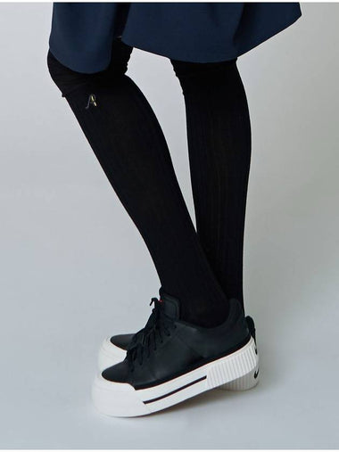 Sheer High Knee Socks Black - ATHPLATFORM - BALAAN 1