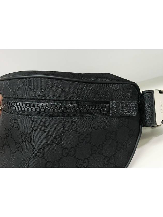 GG Fabric Waist Bag Black - GUCCI - BALAAN 9