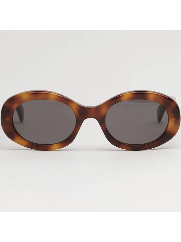 Eyewear Triomphe Logo Temple Sunglasses Havana - CELINE - BALAAN 4