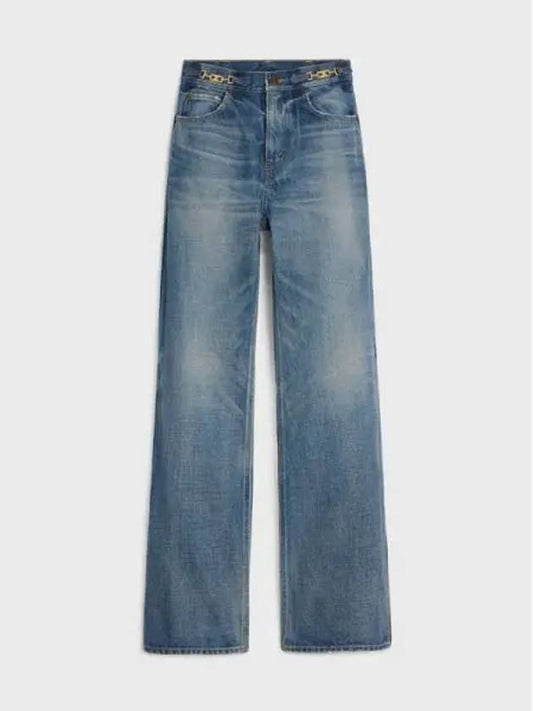 Jane Flare Jeans Union Wash Denim - CELINE - BALAAN 1