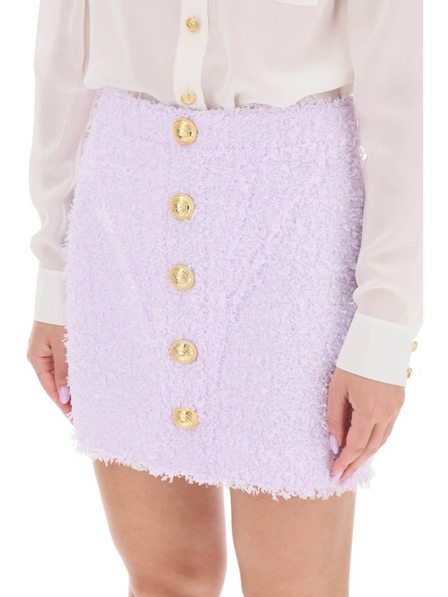 Short Skirt AF0LB850XC67 5BA LILAC - BALMAIN - BALAAN 5