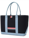 RWB Striped Canvas Small Tote Bag Navy - THOM BROWNE - BALAAN 3