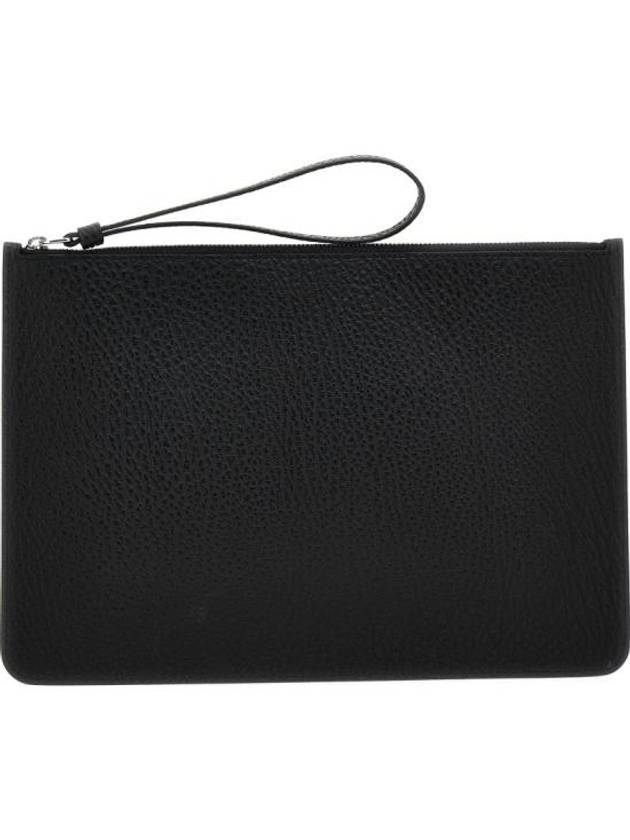 Stitched Leather Clutch Bag Black - MAISON MARGIELA - BALAAN 1